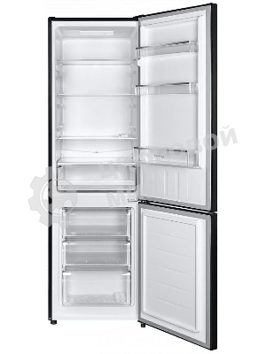 Холодильник Maunfeld MFF176SFSB черный двухкамерный 188/75л морозилка снизу, ручная разморозка