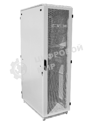 Шкаф телекоммуникационный напольный 42U (600x1000) дверь перф. 2шт, черный