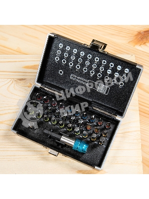 Набор бит Gross 11363 магнитный адаптер, сталь S2, пластиковый кейс, 32 предм.