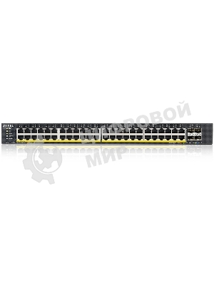 Коммутатор XGS1935-52HP, 52 Port Smart Managed PoE Switch, 48x Gigabit PoE and 4x 10G SFP+, hybrid mode, standalone or NebulaFlex Cloud, 375 Watt PoE