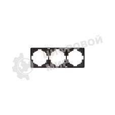 Рамка Kranz ROUND 3-постовая оникс