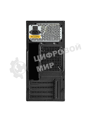 Компьютерный корпус Minitower ExeGate BAA-303M-UNS350 (mATX, БП UNS350 с вент. 12см, 2*USB, HD Audio, черный)