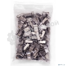 Коннектор RJ-45 Filum FL-NA-PLUG5E-6 5E кат., 8p8c, экран, 30 мкм, универсальный, для одножильного и многожильного кабеля, уп/100 шт