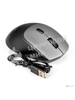 Мышь беспроводная ExeGate Professional Standard BT-070 черный, 1600 dpi, радиоканал, Bluetooth, USB, кнопки - 6