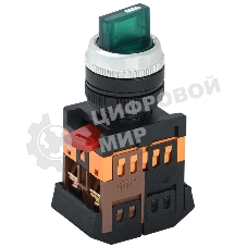 Переключатель ANC-22-2 на 2 фикс. полож. зел. 1з+1р IEK BSW10-ANC-2-K06