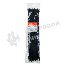 Хомут кабельный Rexant 4.8х400 нейл. черный (уп. 100 шт)