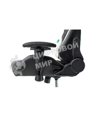 Кресло Бюрократ VIKING 5 AERO WHITE черный/белый, экокожа, 120 кг, механизм качания