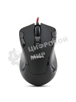 Мышь проводная Crown Gaming CMXG-804 черный, 2000 dpi, USB, кнопки - 9