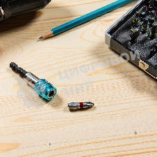 Набор бит Gross 11363 магнитный адаптер, сталь S2, пластиковый кейс, 32 предм.