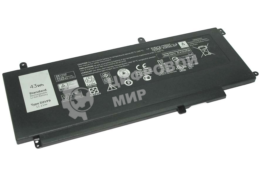 Аккумулятор для Dell Inspiron 15-7547, 43Wh, 11.1V, Dell
