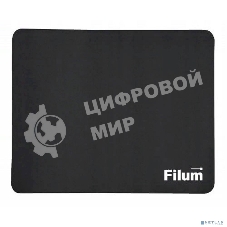 Коврик для мыши Filum FL-MP-S-BK-1 черный, 250x200x1 мм., ткань+резина.