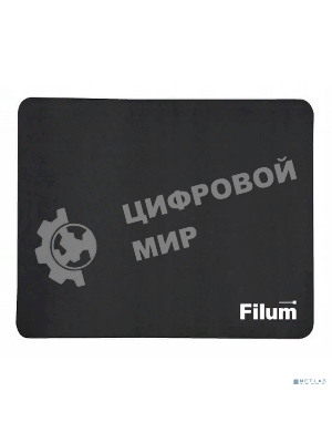 Коврик для мыши Filum FL-MP-S-BK-1 черный, 250x200x1 мм., ткань+резина.