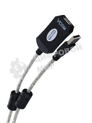 Кабель VCOM VUS7049-15M Кабель-адаптер USB2.0-repeater, удлинительный активный Am-->Af 15м