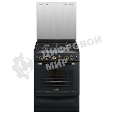 Плита газовая Gefest ПГ 6100-02 0183 черный, конфорок 4 шт, духовка 52 л, 60 см x 85 см x 60 см