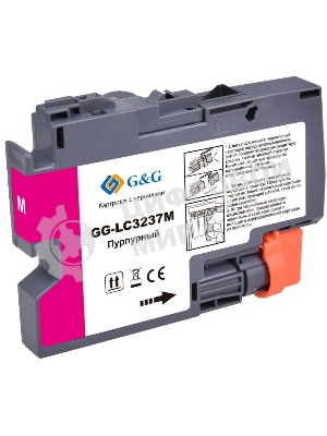 Картридж струйный G&G GG-LC3237M пурпурный (18.4мл) для Brother HL-J6000DW/J6100DW