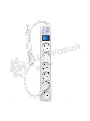 Сетевой фильтр Power Cube 1,9 м 6 розеток (белый) 16B/3,5 кВт