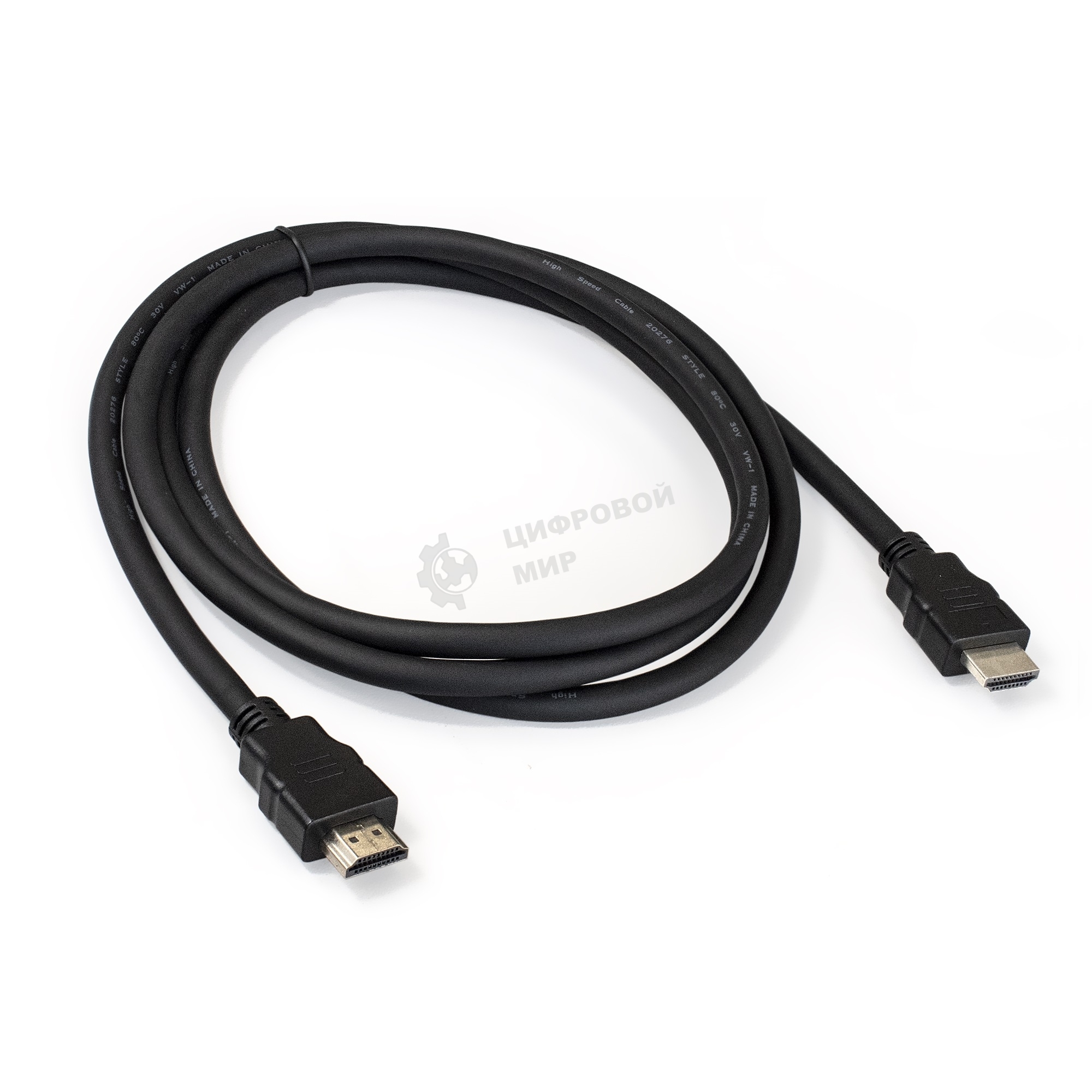 Кабель HDMI ExeGate EX287730RUS EX-CC-HDMI2-1.8 (19M/19M, v2.0, 1,8м, 4K UHD, Ethernet, позолоченные контакты)