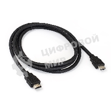 Кабель HDMI ExeGate EX287730RUS EX-CC-HDMI2-1.8 (19M/19M, v2.0, 1,8м, 4K UHD, Ethernet, позолоченные контакты)