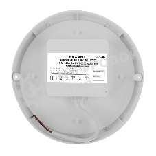 Светильник светодиодный пылевлагозащищенный Rexant ЖКХ-01 круг 30 Вт 3200 Лм IP65 6500 K 210х37 мм с датчиком движения