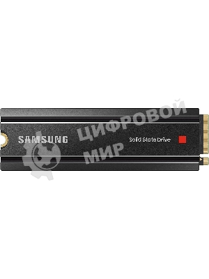Накопитель SSD Samsung 980 PRO, 1TB, PCIe 4.0 x4, M.2 2280, NVMe, R/W 7000/5000, с радиатором