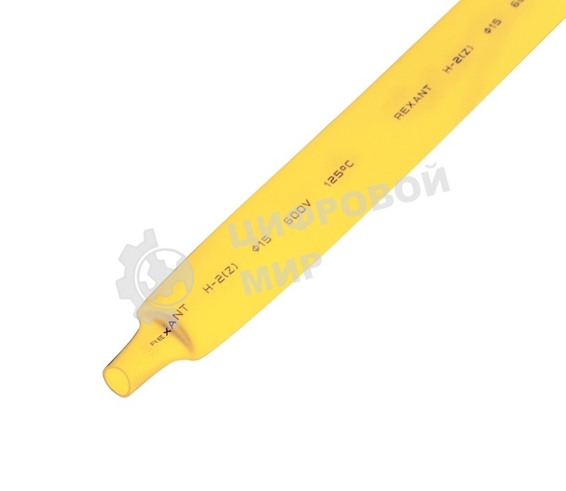 Трубка термоусаживаемая PROconnect ТУТ 15,0/7,5мм, желтая, упаковка 50 шт. по 1м,