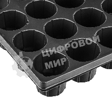 Кассета Россия для рассады, 52x31 см, высота 6 см, 28 ячеек, полистирол 64312