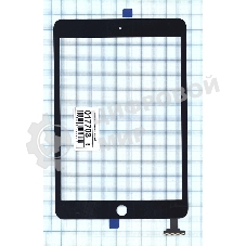 Сенсорное стекло (тачскрин) Ipad mini 3 (retina) no IC (A1599, A1600), черное