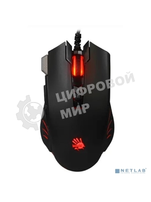 Мышь проводная A4Tech Bloody V9M черный, 4000 dpi, USB, кнопки - 9