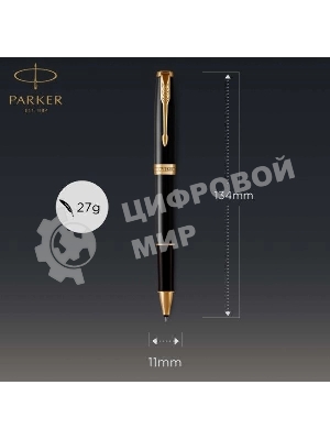 Ручка роллер Parker Sonnet Core T530 (CW1931496) LaqBlack GT F черн. черн. подар.кор.