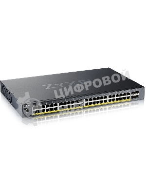 Коммутатор XGS1935-52HP, 52 Port Smart Managed PoE Switch, 48x Gigabit PoE and 4x 10G SFP+, hybrid mode, standalone or NebulaFlex Cloud, 375 Watt PoE