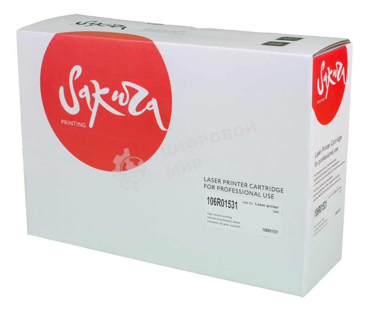 Картридж лазерный Sakura 106R01531 для Xerox WC 3550, черный, 11000 к.