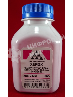 Тонер Xerox Phaser 6000/6010/6015/6125/6128/6130/6140/6500/6505 Magenta, (фл.30г.) AQC фас. России