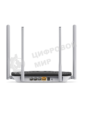 Беспроводный маршрутизатор Mercusys AC12, Dual Band, (867Мбит/с на 5 ГГц + 300Мбит/с на 2,4 ГГц)4 порта 100 Мбит/с, 4 фиксированных антенны