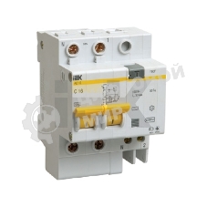 Выключатель автоматический дифференциального тока 2п C 40А 30мА тип AC 4.5кА АД-12 IEK MAD10-2-040-C-030