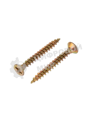 Саморез универсальный Kranz 3,5х30, желтый цинк, пакет (1000 шт/уп)