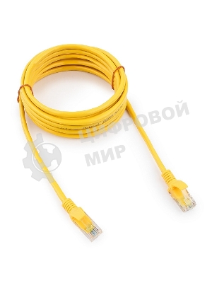 Патч-корд UTP Cablexpert cat.5e, 3м, литой, многожильный, желтый