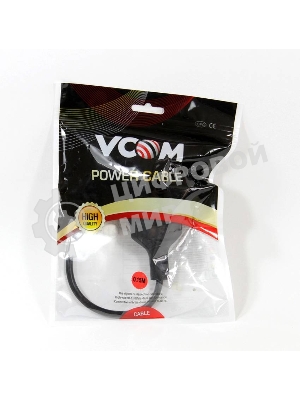 Кабель-переходник UPS->розетка VCOM (IE-320 C14 to Socket Type-F) 3Gx0,75мм VDE CE002