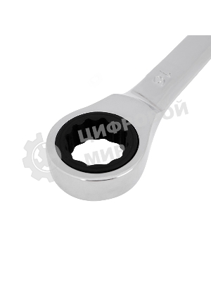 Ключ комбинированный трещоточный Rexant 16 мм, CrV, зеркальный хром