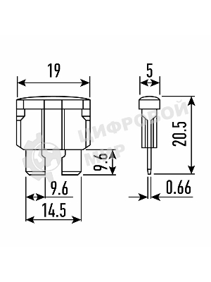 Предохранитель автомобильный Rexant 