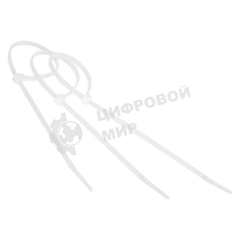 Хомут кабельный Rexant 7.6х300 нейл. белый (уп. 100 шт)