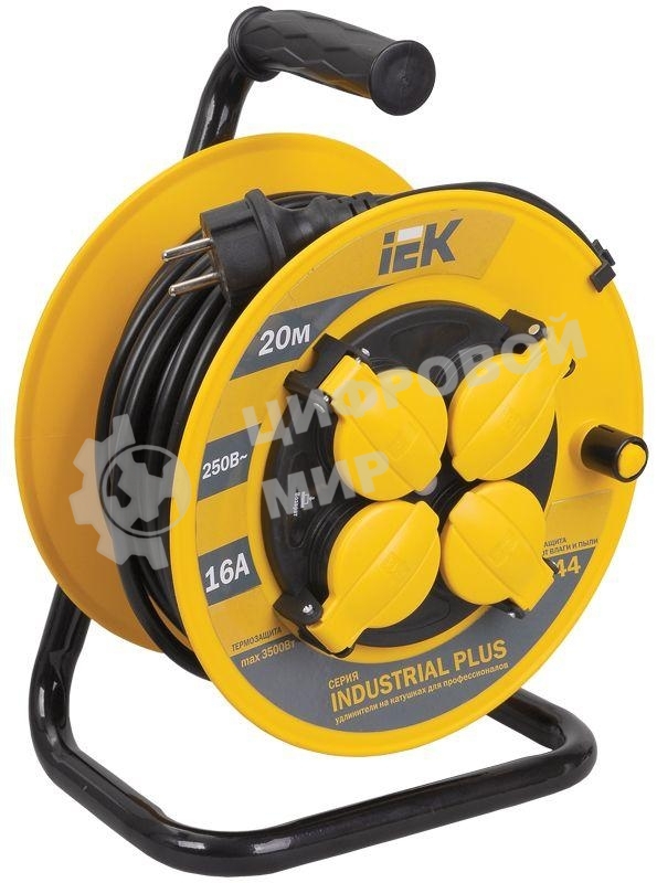 Удлинитель на катушке 4х20 м с заземл. 16А IP44 УК20 