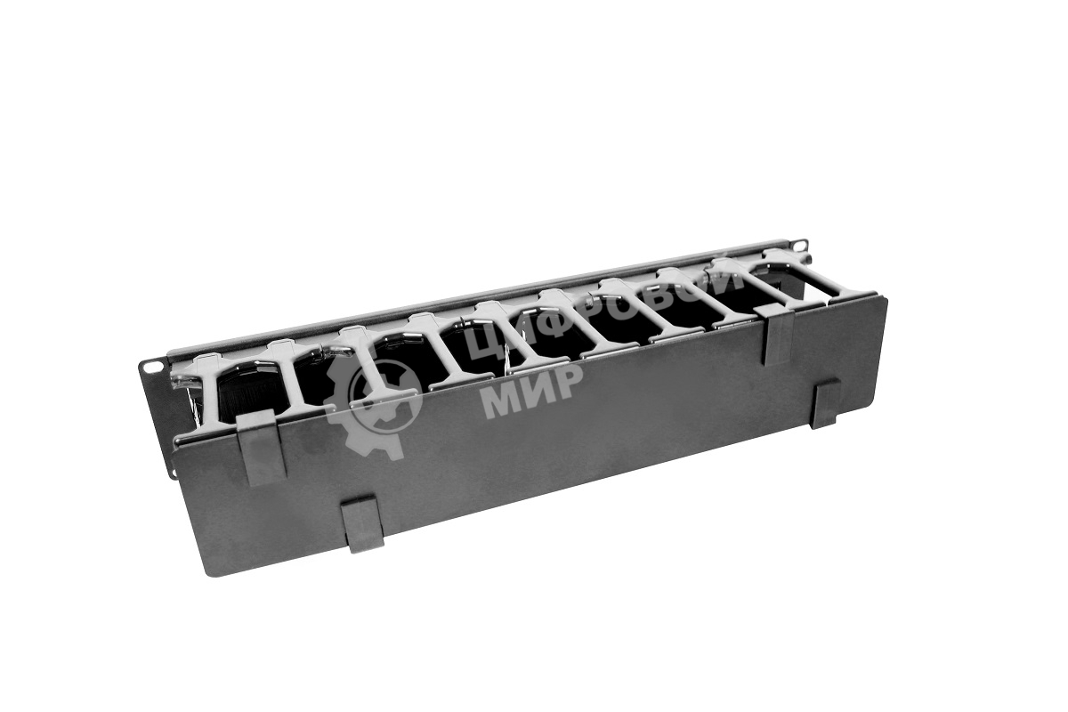 Органайзер кабельный горизонтальный с пластиковыми пальцами 19