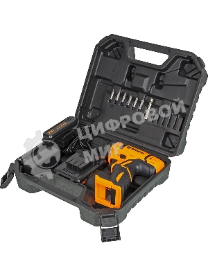 Дрель-шуруповерт Вихрь ДА-18Л-2КА, 18 В, 1,5 Ач, 35 Нм, щеточный