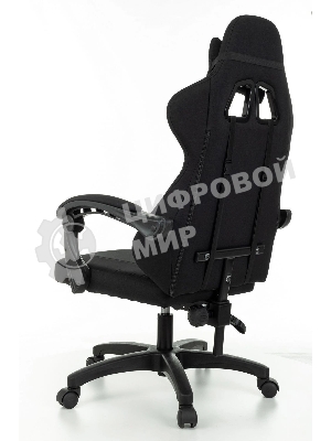 Кресло Zombie Rudger черный, экокожа, 120 кг, механизм качания