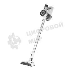 Пылесос вертикальный Galaxy Line GL 6295 белый/серый, питание от аккумулятора, 30 Вт, уборка сухая, пылесборник 0.7 л, работа от АКБ max - 40 мин