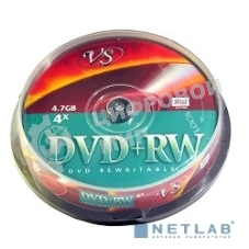 Диск DVD+RW VS (PERFEO) 4.7 Gb, 4x, Cake Box (10), (10/250).