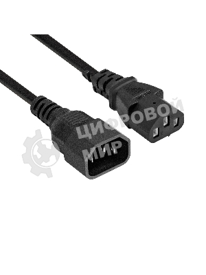Кабель питания ExeGate Special EC-1S (C13->C14, 3*1.0мм2, CCA, черный, 1 м)