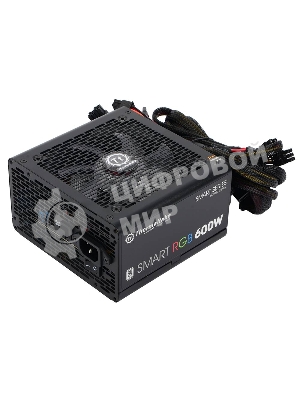 Блок питания Thermaltake Smart RGb (PS-SPR-0600NHSAWE-1), 600Вт, 80 PLUS, 120мм, черный