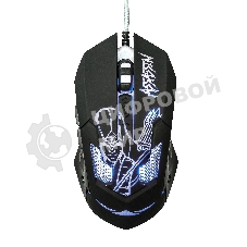 Мышь проводная Qumo Dragon War Assassin M33 черный, 3200 dpi, USB, кнопки - 6