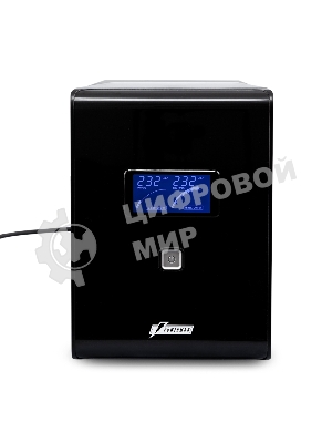 Источник бесперебойного питания Powerman Smart Sine 1500VA/1050W, 220V, Line-Interactive, LCD, Tower, Out: 4xShuko, черный*SmartSine1500